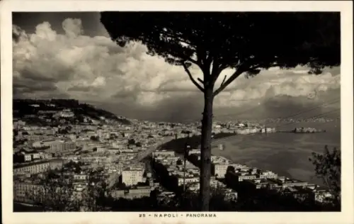Ak Napoli Neapel Campania, Panoramablick