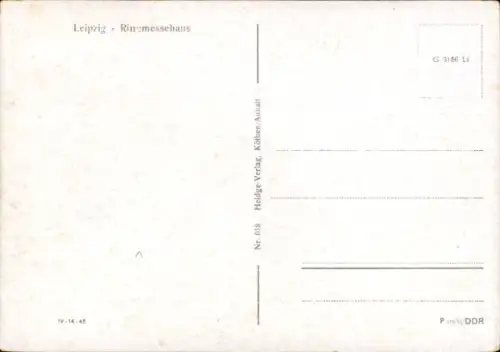 Ak Leipzig, Ringmessehaus