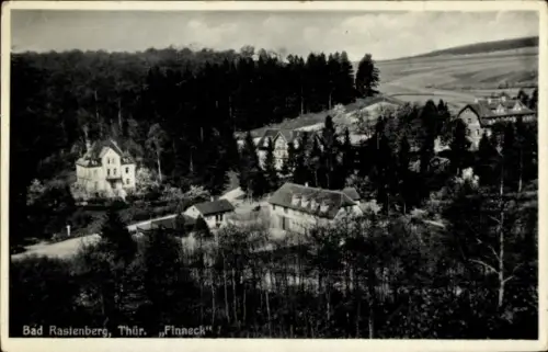 Ak Finneck Rastenberg in Thüringen,  Thür. Finneck, Waldlandschaft, Gebäude