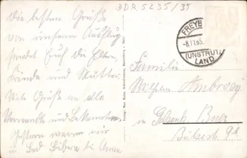 Ak Finneck Rastenberg in Thüringen,  Thür. Finneck, Waldlandschaft, Gebäude