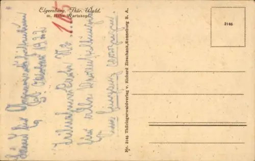 Ak Elgersburg in Thüringen, Gesamtansicht