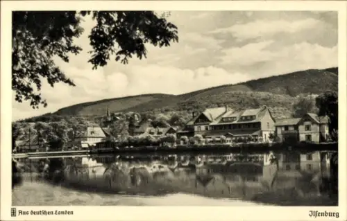 Ak Ilsenburg im Harz, Schwarzwaldlandschaft,  Hotel "Zu den roten Forellen", ruhiger See