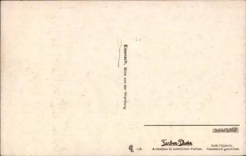 Ak Lutherstadt Eisenach Thüringen, Hellthal, Panoramaansicht,  Wartburg, Hainstein, Fürstenhof, P