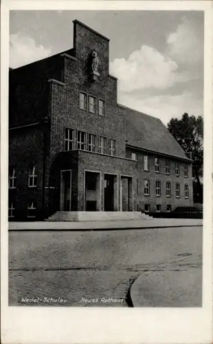 Ak Schulau Wedel an der Elbe, Neues Rathaus