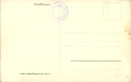 Ak Schaffhausen am Rhein Schweiz, Salondampfer, Stadt