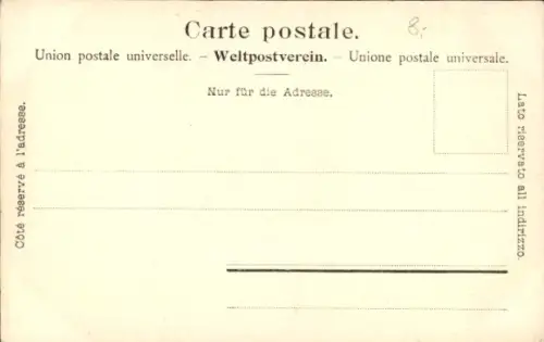 Ak Schynige Platte Kanton Bern, Wetterhorn von der Terrasse aus gesehen