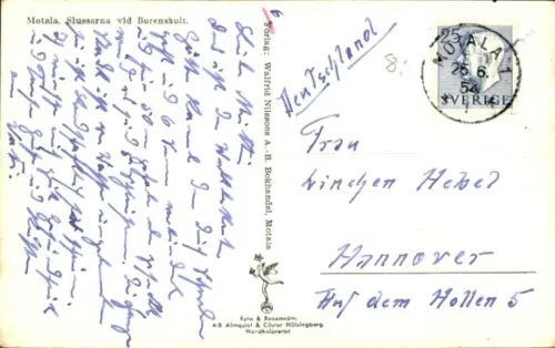 Ak Motala Schweden, Dampfer Astrea passiert die Schleuse