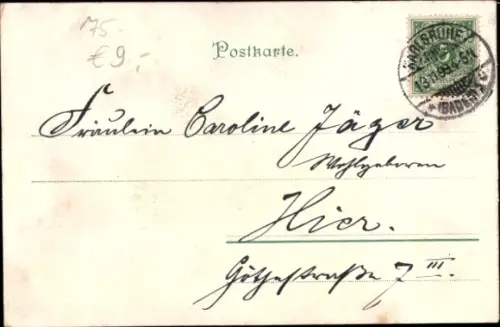 Litho Im tiefen Keller sitz ich hier bei einem Fass voll Reben