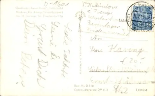 Ak Bindow Heidesee in der Mark, Gasthof Tante Anna