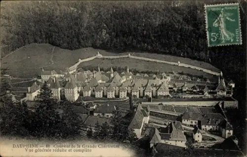 Ak Grande Chartreuse Isère, Couvent de la Grande Chartreuse, allgemeine Ansicht, französische 