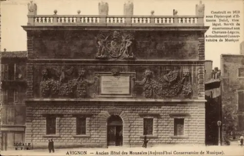 CPA Avignon Vaucluse, ancien Hôtel des Monnaies