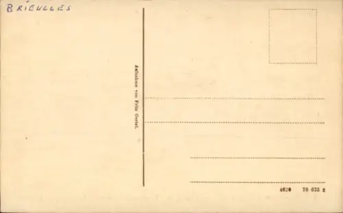 Ak Brieulles sur Meuse, Kirche, Innenansicht, westl. Kriegsschauplatz