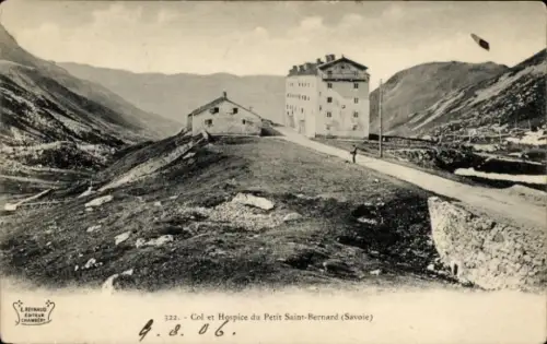 Ak Le Petit St. Bernard Savoie, Col et Hospice du  Savoie, Berglandschaft, 