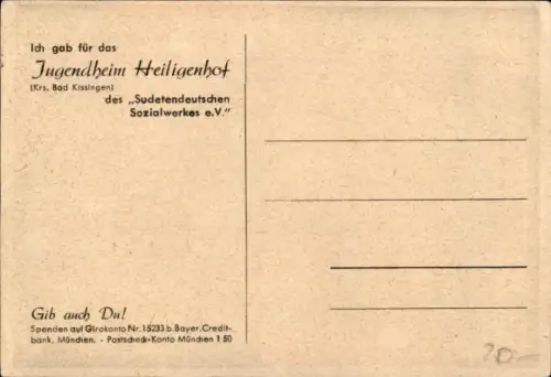 Künstler Ak Stuttgart in Württemberg, Sudetendeutscher Tag Pfingsten 1952, Wappen