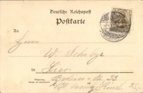 Litho Finsterwalde in der Niederlausitz, Victoria-Hotel, Großer Saal