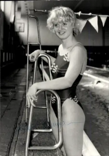 Foto Schwimmerin, Portrait, Autogramm