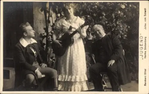 Ak Oper Jugend, Opernsänger Bernhard Bötel, Hertha Stolzenberg, Julius Scheldt