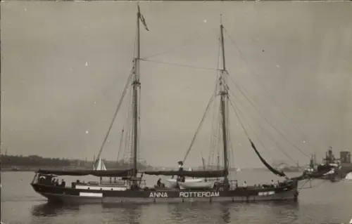 Foto Ak Schiff Anna Rotterdam, Segeln