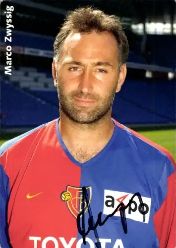Autogrammkarte Fußballspieler Marco Zwyssig, FC Tirol Innsbruck, Autogramm