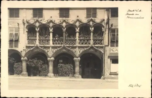 Ak Bruck an der Mur Steiermark, Fassade des Kornmesserhauses