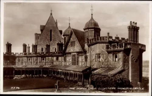 Ak Windsor Berkshire England, Windsor Castle, Horseshoe Cloisters
