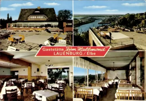 Ak Lauenburg an der Elbe, Gaststätte Zum Halbmond von Friedrich Stahlbock