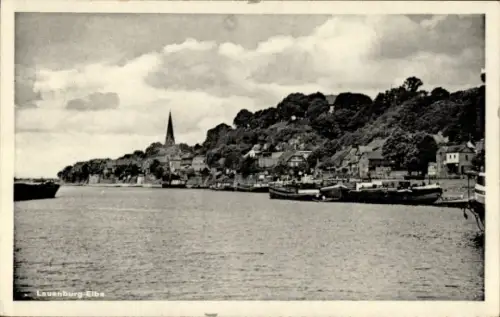 Ak Lauenburg an der Elbe, Teilansicht