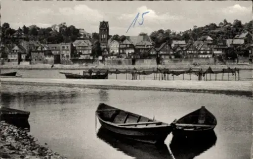 Ak Lauenburg an der Elbe, Blick über die Elbe