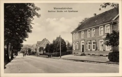 Ak Wermelskirchen im Bergischen Land, Berliner Straße, Sparkasse