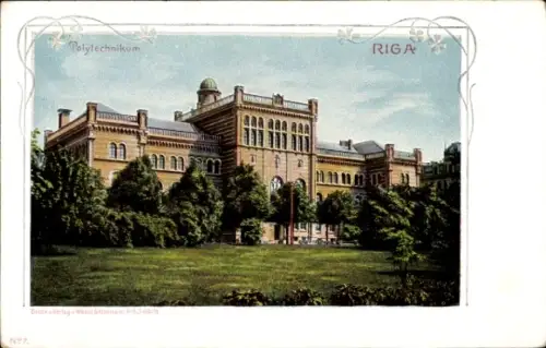 Passepartout Ak Riga Lettland, Polytechnikum