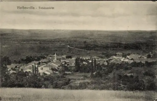 Ak Herbeuville Meuse,  Totalansicht, Landschaft, Ort, keine Persönlichkeiten, schwarz-weiß