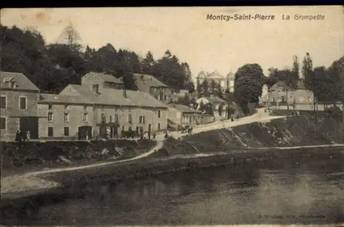 Ak Montcy Saint Pierre Charleville-Mézières Ardennes, Grimpette