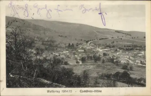 Ak Combres sous les Côtes Meuse, Gesamtansicht, Weltkrieg 1914/15