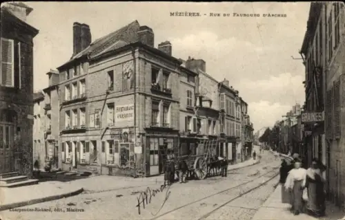 Ak Mézières sur Seine Yvelines, Rue du Faubourg d'Arches