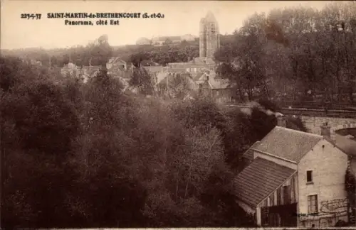 Ak Saint Martin de Brethencourt Yvelines, Panorama, Ostseite