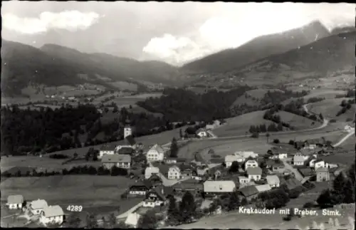 Ak Krakaudorf Steiermark, Panorama mit Preber