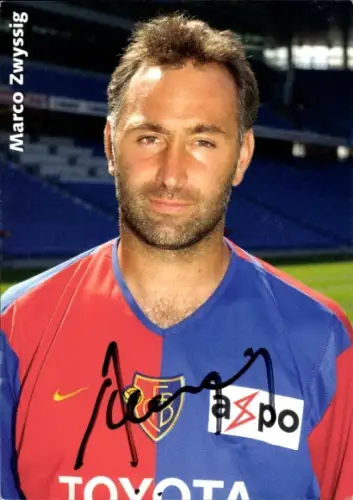 Autogrammkarte Fußballspieler Marco Zwyssig, FC Tirol Innsbruck, Autogramm