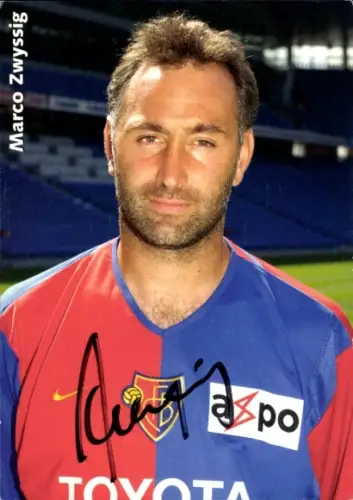 Autogrammkarte Fußballspieler Marco Zwyssig, FC Tirol Innsbruck, Autogramm