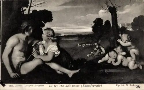 Künstler Ak Sassoferrato, Le tre età dell'uomo, Galleria Borghese, Roma
