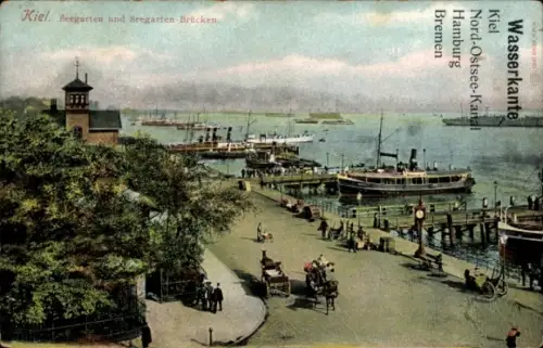 Ak Kiel, Seegarten und Seegartenbrücken