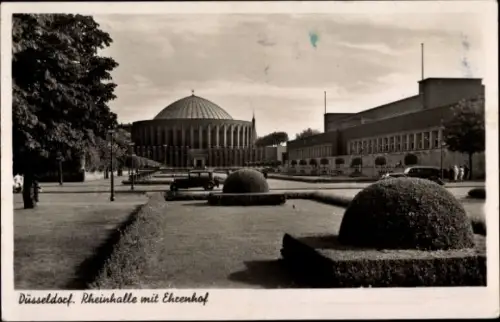 Ak Düsseldorf am Rhein, Rheinhalle, Ehrenhof