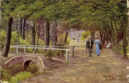 Künstler Ak Bournemouth Dorset England, Alum Chine