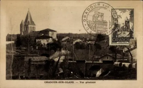 Ak Oradour sur Glane Haute Vienne, Gesamtansicht