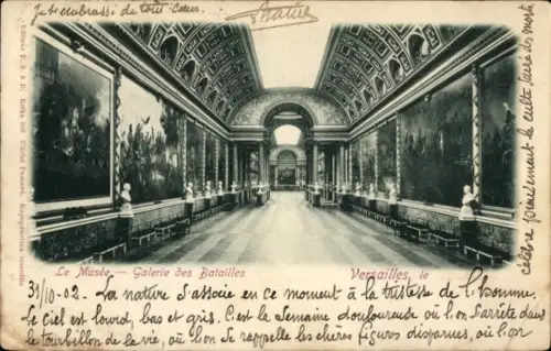 Ak Versailles Yvelines, Galerie des Batailles