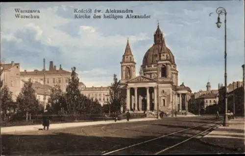Ak Warszawa Warschau Polen, Kosciol sw. Aleksandra, Kirche des heiligen Alexander