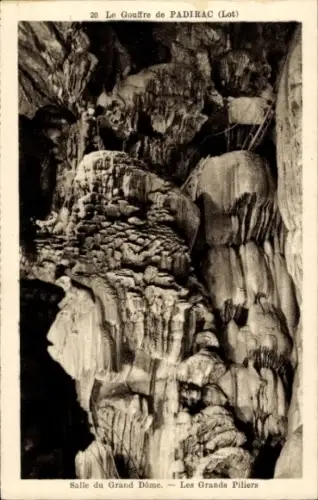 CPA Padirac Lot, Le Gouffre, Salle du Grand Dôme
