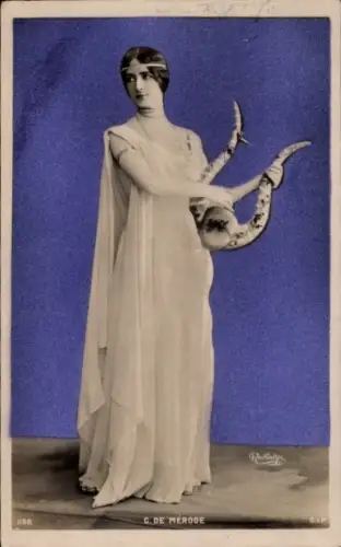 Ak Cléo de Mérode,  französische Ballerina und Varieté-Tänzerin