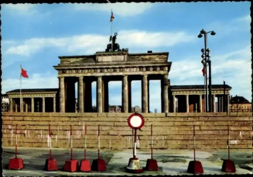 Ak Berlin Tiergarten, Berliner Mauer, Brandenburger Tor