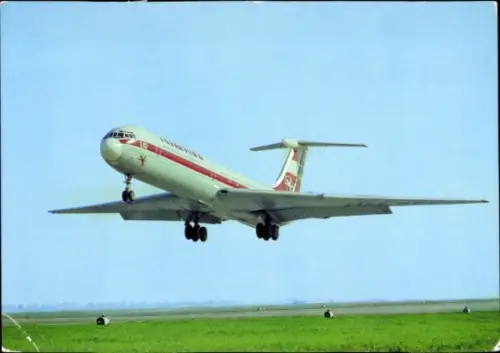 Ak Deutsches Passagierflugzeug, Interflug, Iljuschin IL 62