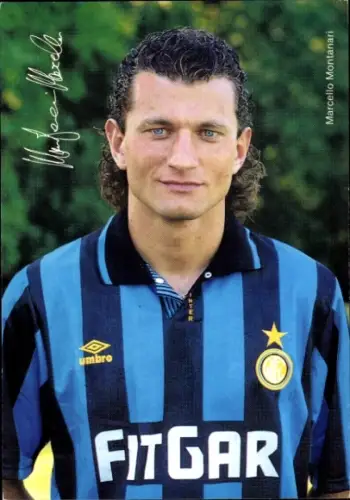 Ak Fußballspieler Marcello Montanari, Autogramm